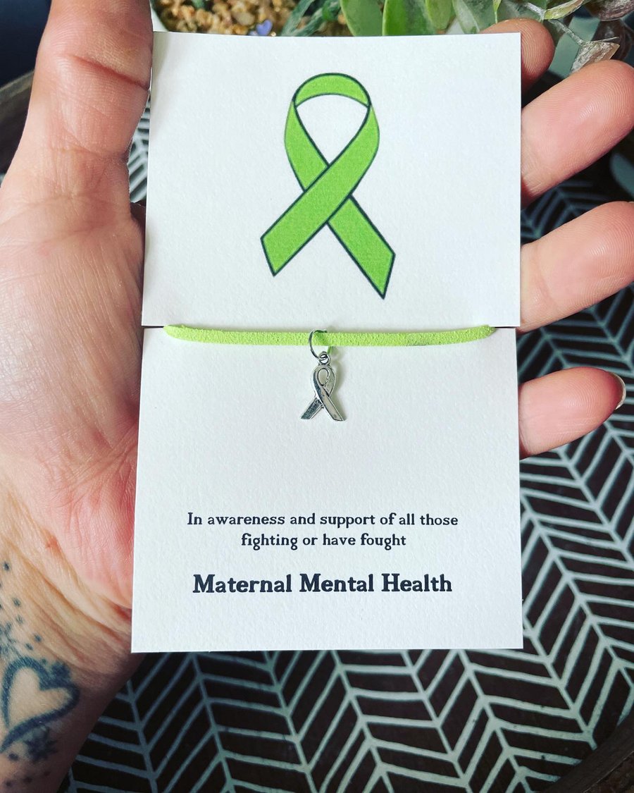 Maternal mental health awareness bracelet ladies gift bracelet in support