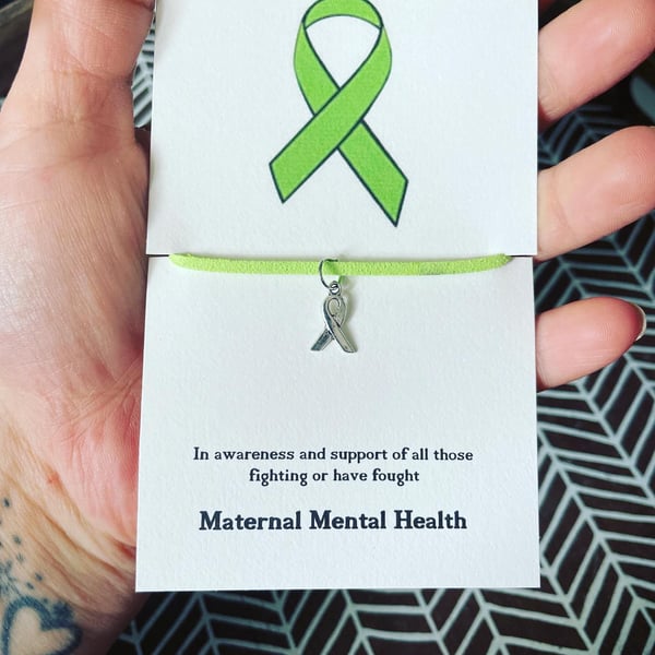Maternal mental health awareness bracelet ladies gift bracelet in support