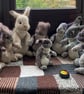 Rabbit doorstop hand knit  - Image 1
