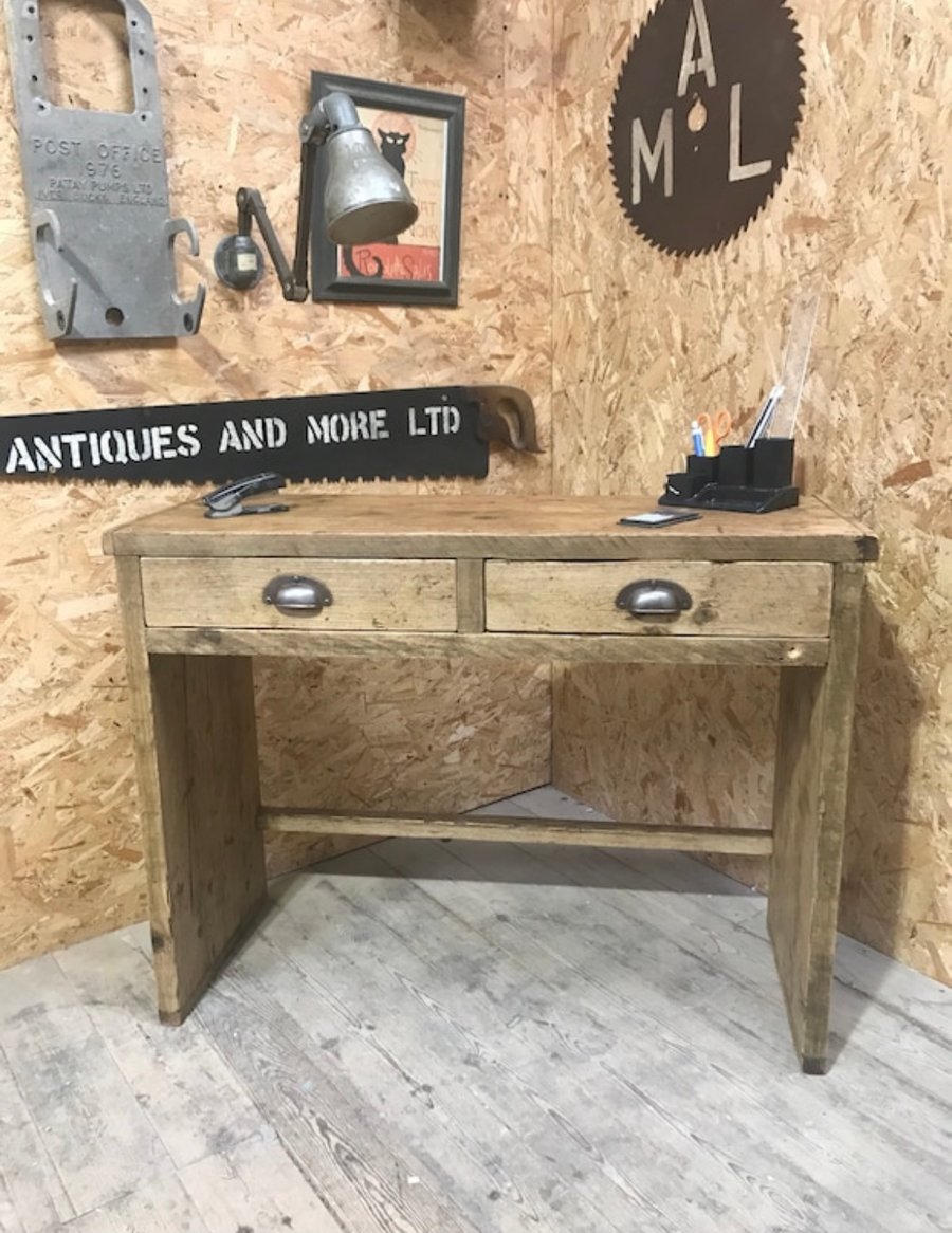 Industrial Up-Cycled Desk  (delivery charge info in description)