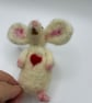 Needle felted mouse 4" high - Image 8
