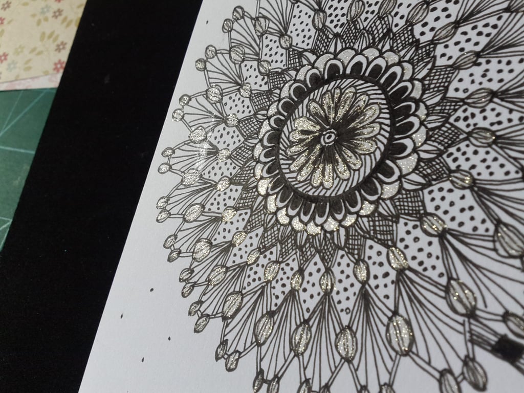 Chrysanthemum type open card