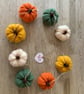 Handmade Crochet Autumnal Pumpkin Home Decor Garland 