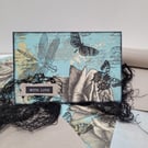 Mixed Media Art Card - Dragonflies and Butterflies With Love Greeting Card