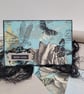 Mixed Media Art Card - Dragonflies and Butterflies With Love Greeting Card
