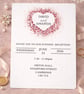 Evening Wedding Invitation  Card Heart Design - Image 1