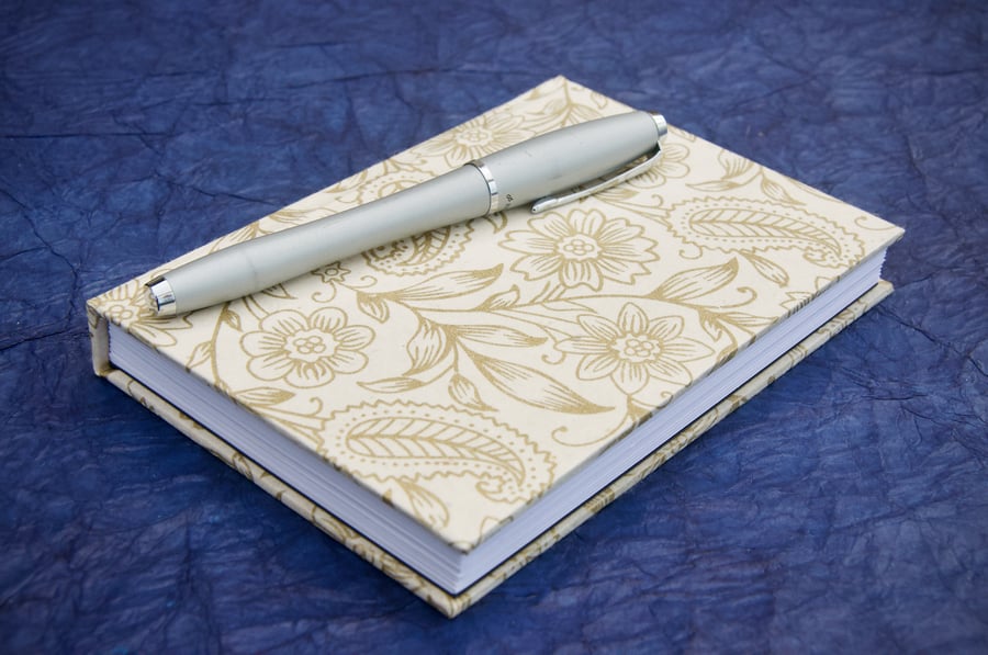 A6 Hardback Notebook with handmade paper cover