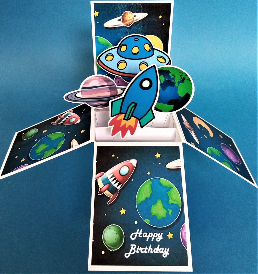 Space Birthday Card