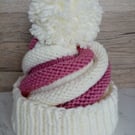 Bobble hat for kids - cupcake swirl hat