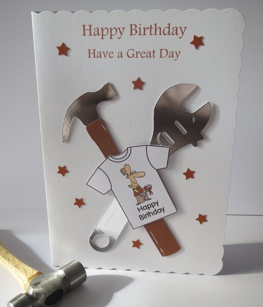  Mens DIY Birthday Card handmade