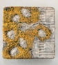 Beached Square yellow wall plaque from recycled materials  - Image 1