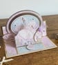 3D Double Easel Pop-Up Wedding Card – Romantic Swan Keepsake - Image 3