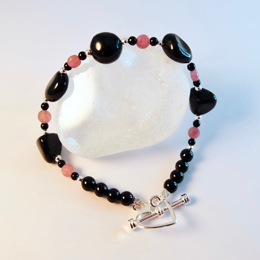 Tourmaline Bracelet - Handmade Gift, Libra, October Birthday, Anniversary,