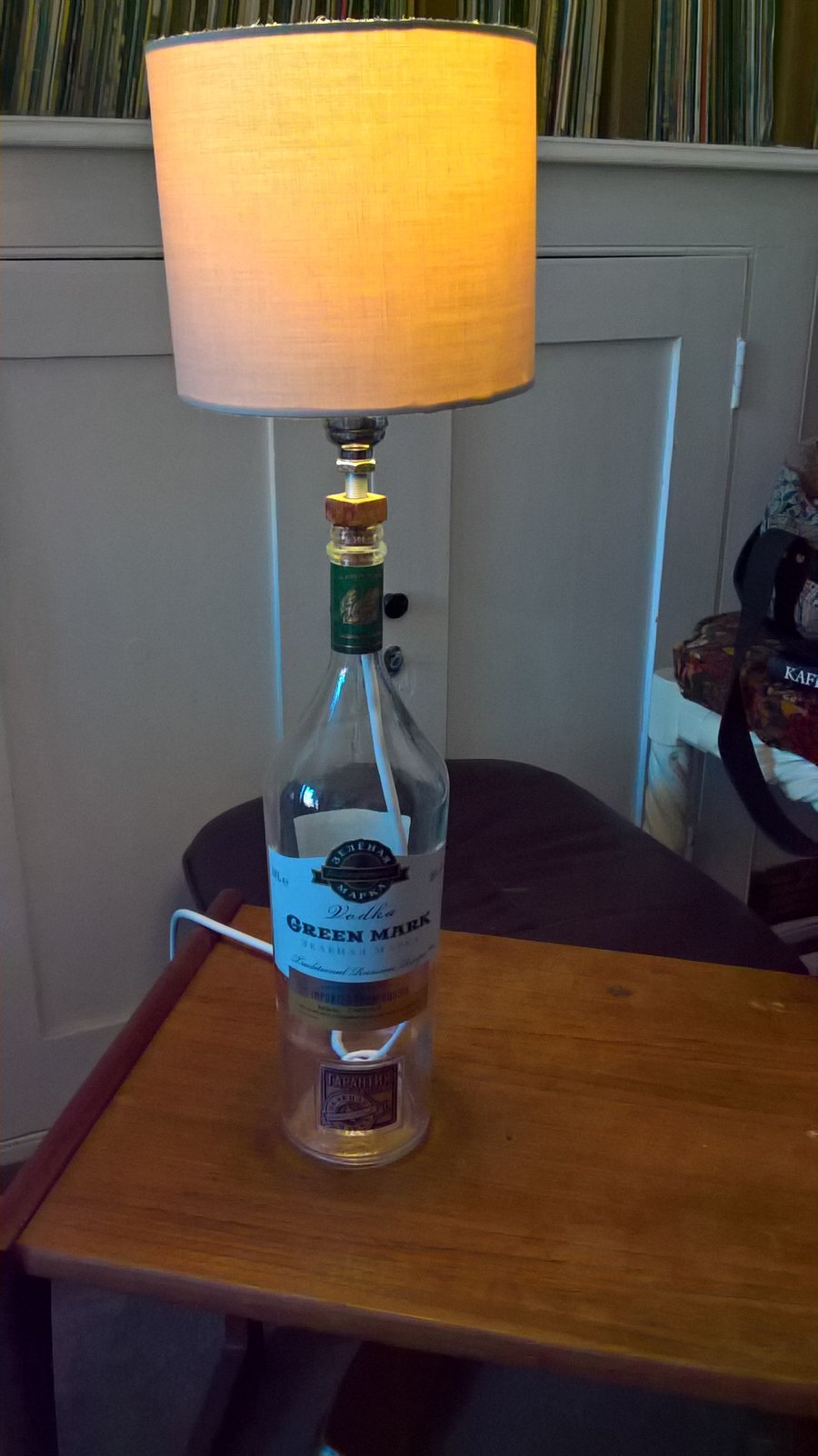 A russian Voka Bottle Lamp "Green Mark" ( Bulb and shade are NOT included)