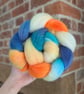 Hand Dyed Falkland Merino Top 103g Spinning Fibre - Kingfisher No. 3 - Image 6