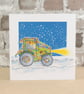 Christmas Card Tractor