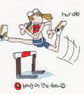 Bang on the door - mini hurdle cross stitch chart - Image 1
