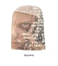 REMAKE-Rebellious Beanie, Gothic Eye Piercing Print, Punk Altern