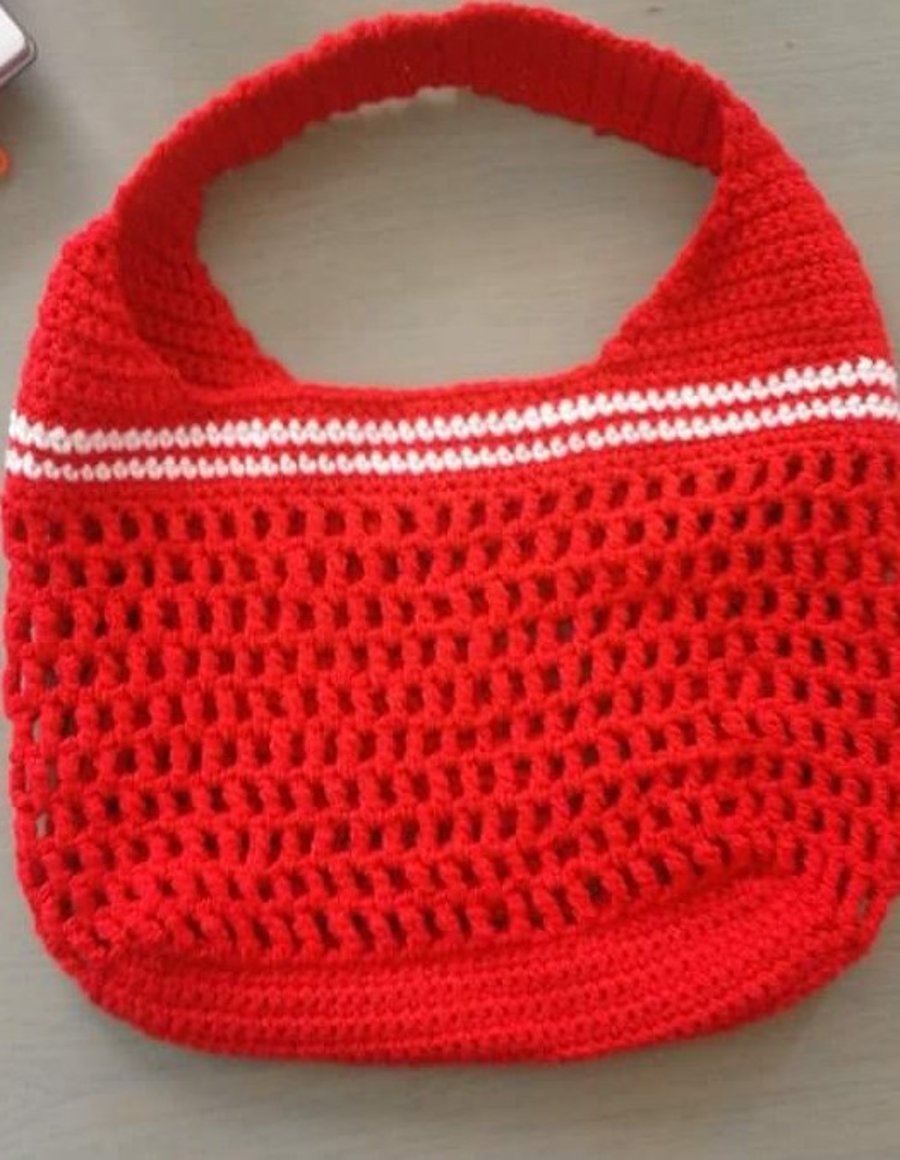 Crochet beach bag