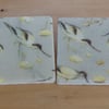 Marble 'Avocets' Coasters
