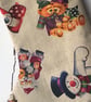Vintage Style Cute Characters Christmas Stocking - Image 3