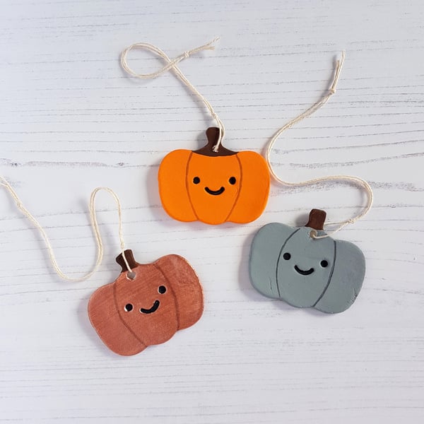 NEW Pumpkin hanging decorations, choose your colour