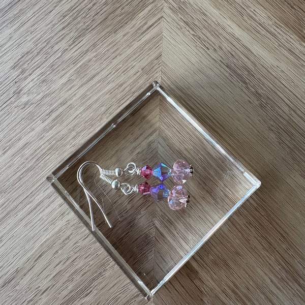 Pale pink earrings