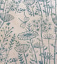 Hand Block Printed Cotton Drawstring Bag - In The Meadow  - Image 2