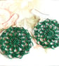 Green Doily Earrings - Image 3