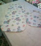 Patchwork Animals Bib and Burp Cloth Set - Image 3