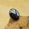 Adjustable Hematite ring. 925 sterling silver rings for women