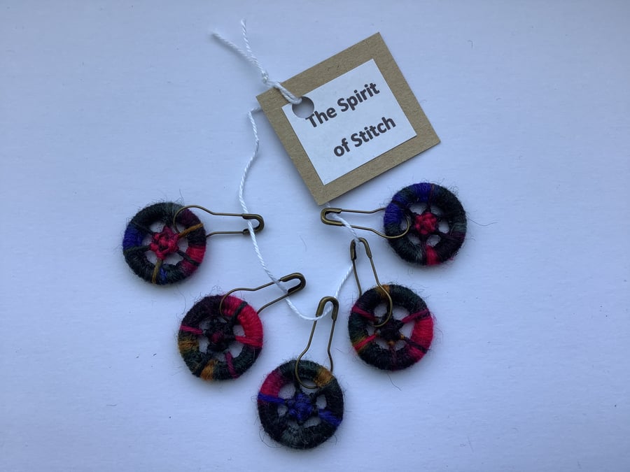 Dorset button stitch markers multicoloured