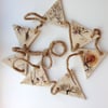 Rustic Organic Ceramic Bunting