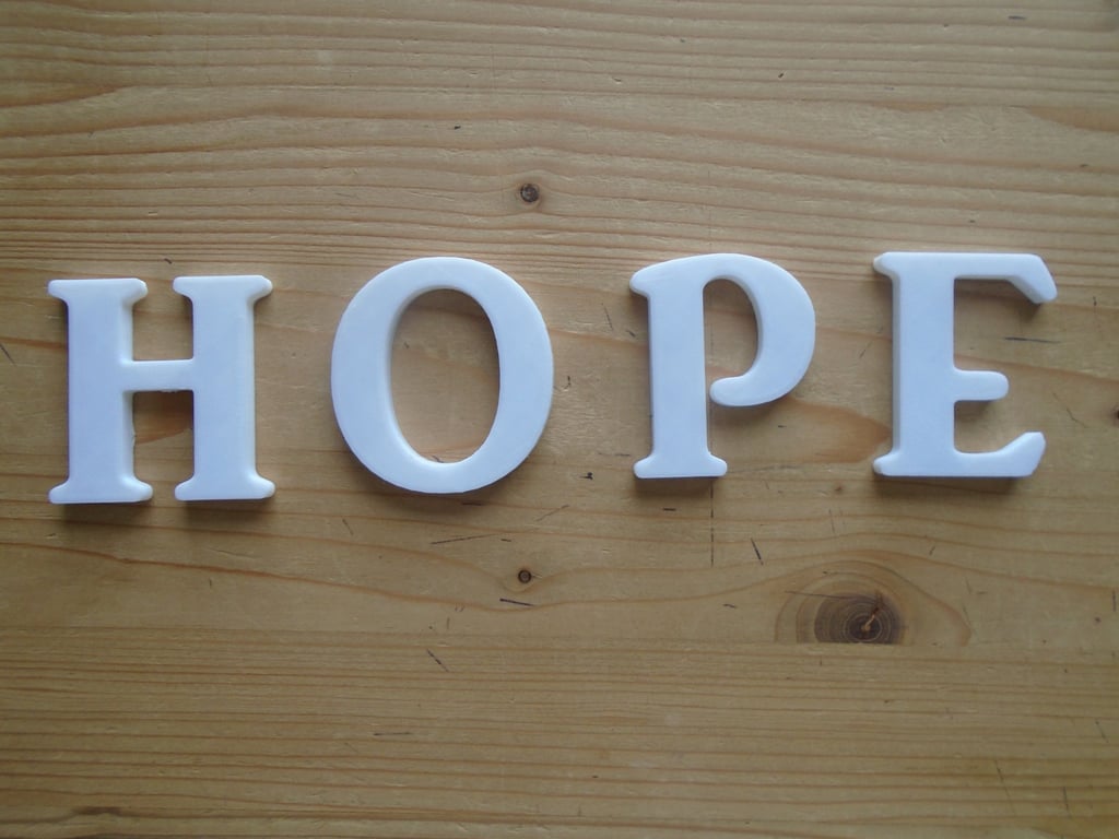 Hope Self Adhesive letters 