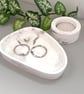 Taupe & White Marbled Triangular Trinket Tray - Image 4