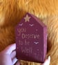 Painted wooden house box with nightlight "Love will light your way home" - Image 5