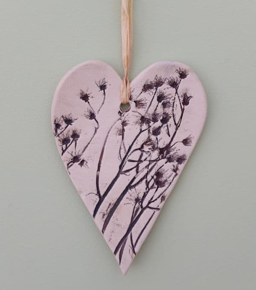 Organic Hanging Heart Decoration
