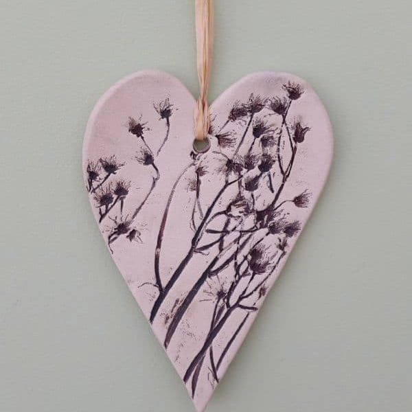 Organic Hanging Heart Decoration