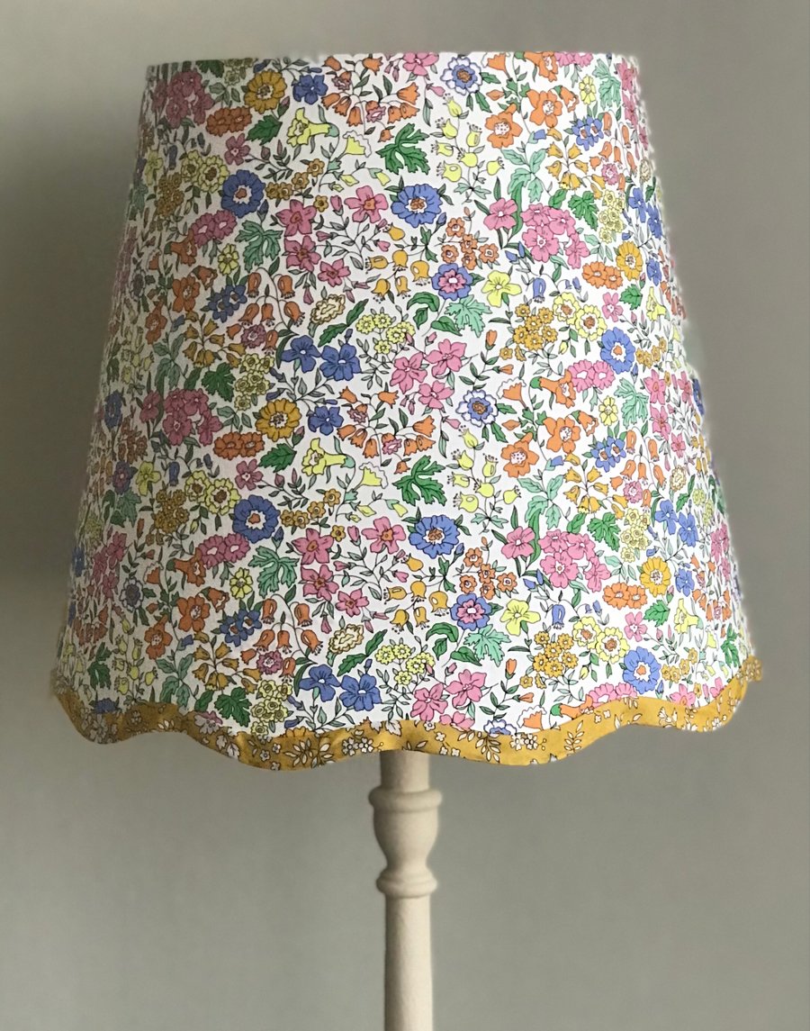 NEW Liberty Emma Amelia- Handmade Scalloped table Lampshade 