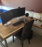 Corner Desk Office Desk, Custom Made Reclaimed Scaffold Boards Rustic Desk, Indu - Image 7
