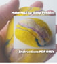  MAKE felt SOAP pebbles,ECO friendly craft project, Instructions ONLY  - Image 1