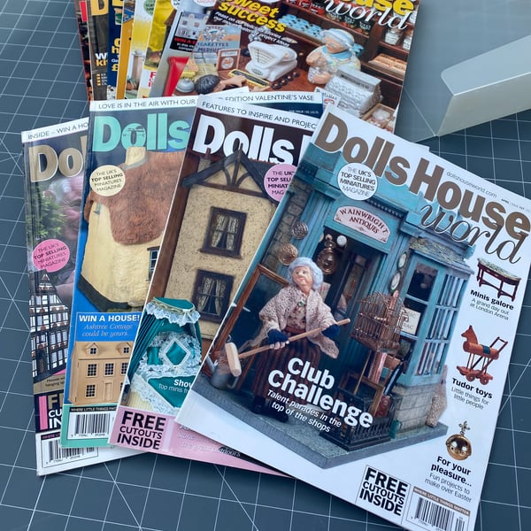 DollsHouse World Magazines. 12 issues. Years 2003 OR 2004. Craft Magazines.