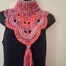Hand crocheted neck piece 