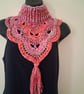 Hand crocheted neck piece 