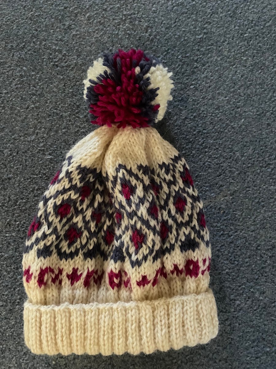 Fair isle hat in various colours