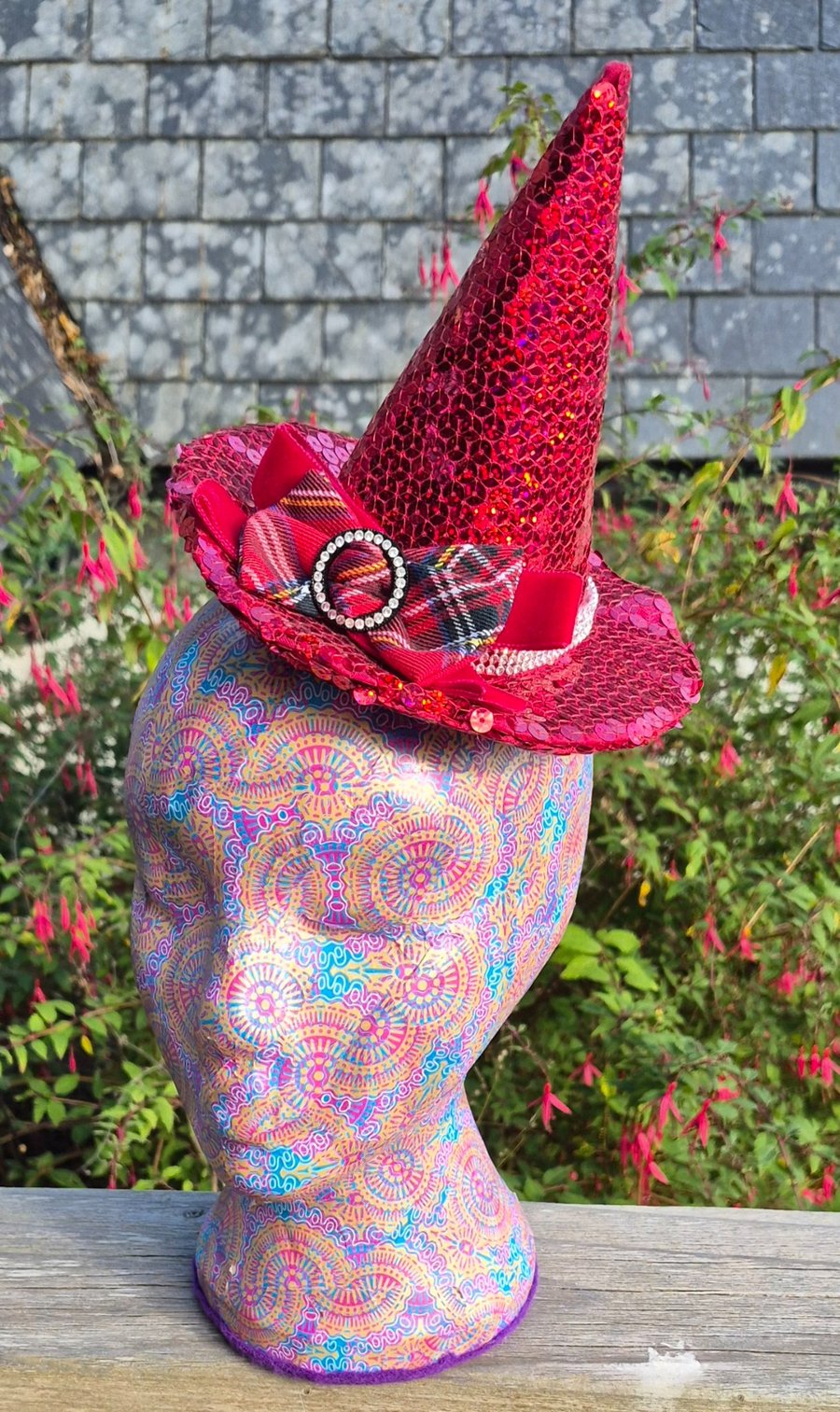 Red Sequin Mini Witches Hat