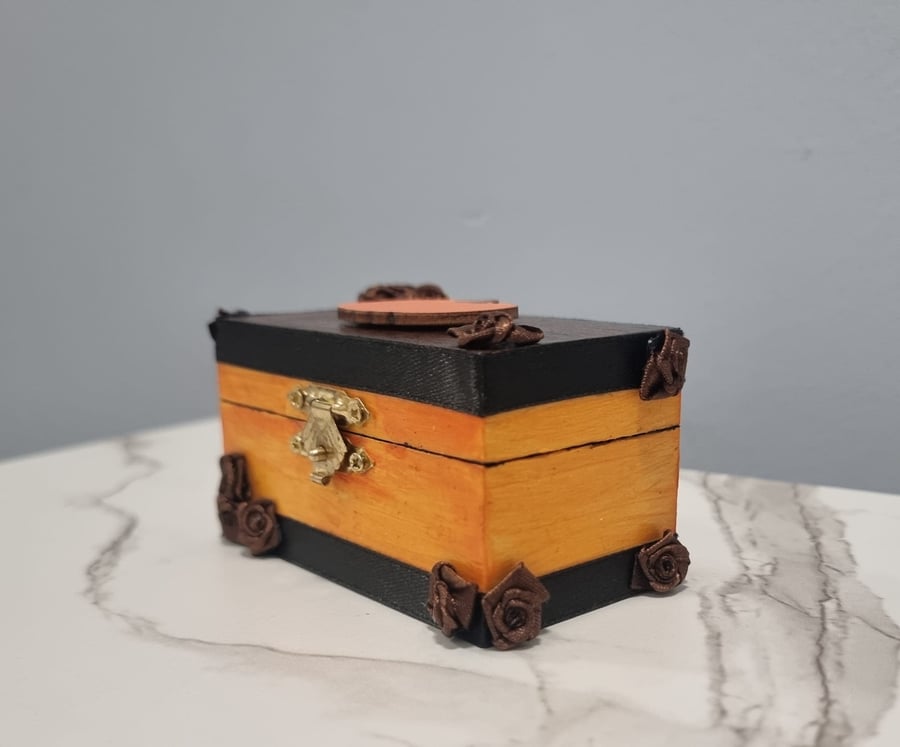 Hand-Decorated Halloween Trinket Box