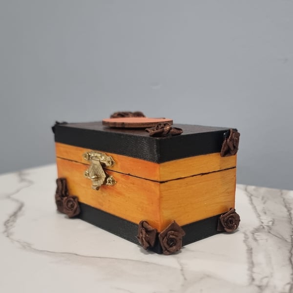Hand-Decorated Halloween Trinket Box