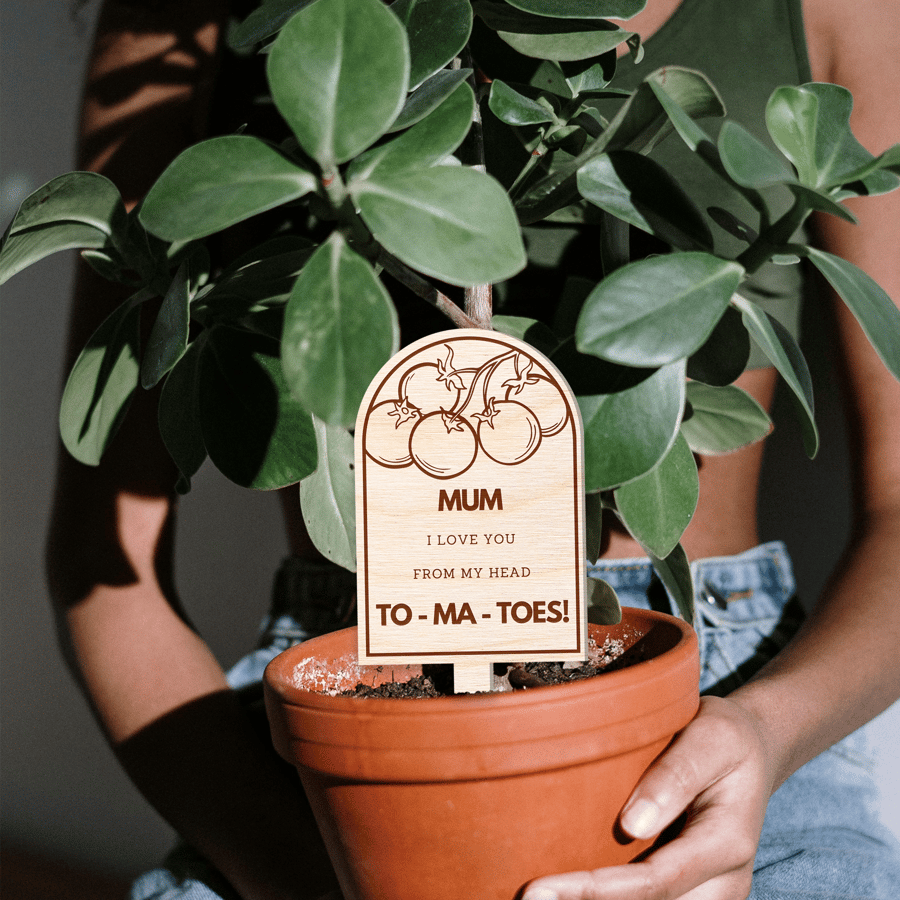 From My Head To - Ma - Toes Plant Tag, Plant Pun, Mother's Day Gift Idea