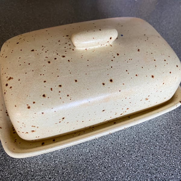 Butter Dish Oatmeal Glaze